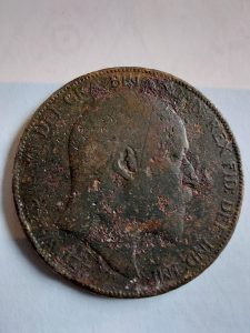 1907 King Edward VII English penny